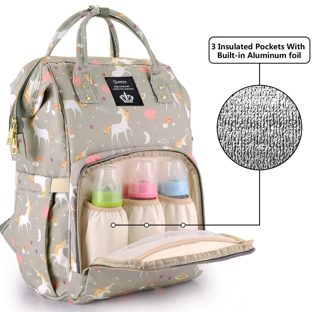 Baby Diaper Bag Pack - Unicorn 🦄 - Image 14