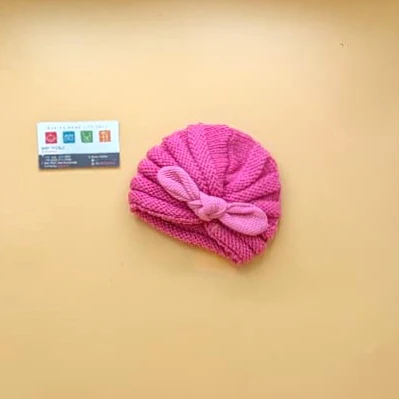 Baby Wool Cap - Bow - Winter - Image 9