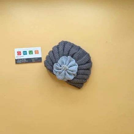 Baby Wool Cap - Floral - Winter - Image 11