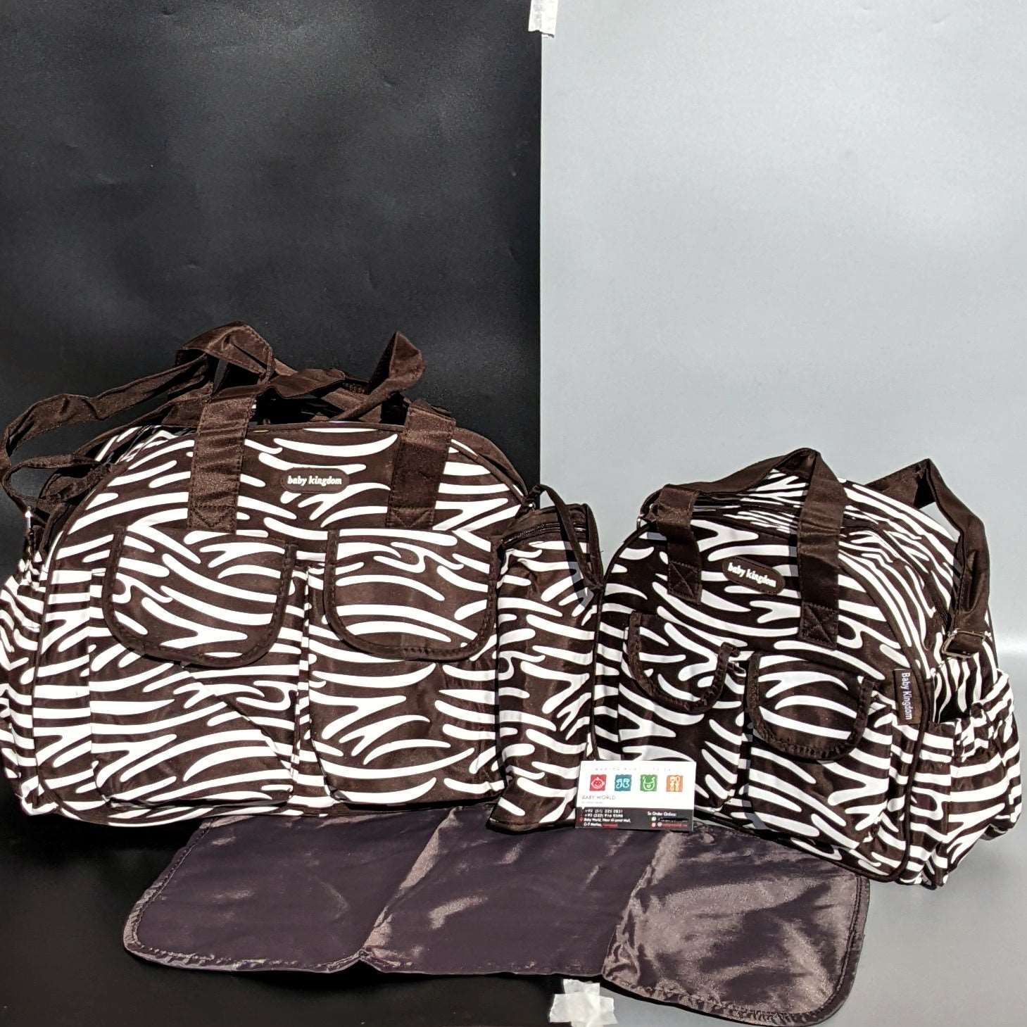 4 Pieces Bag Set - Line Pattern - Image 6
